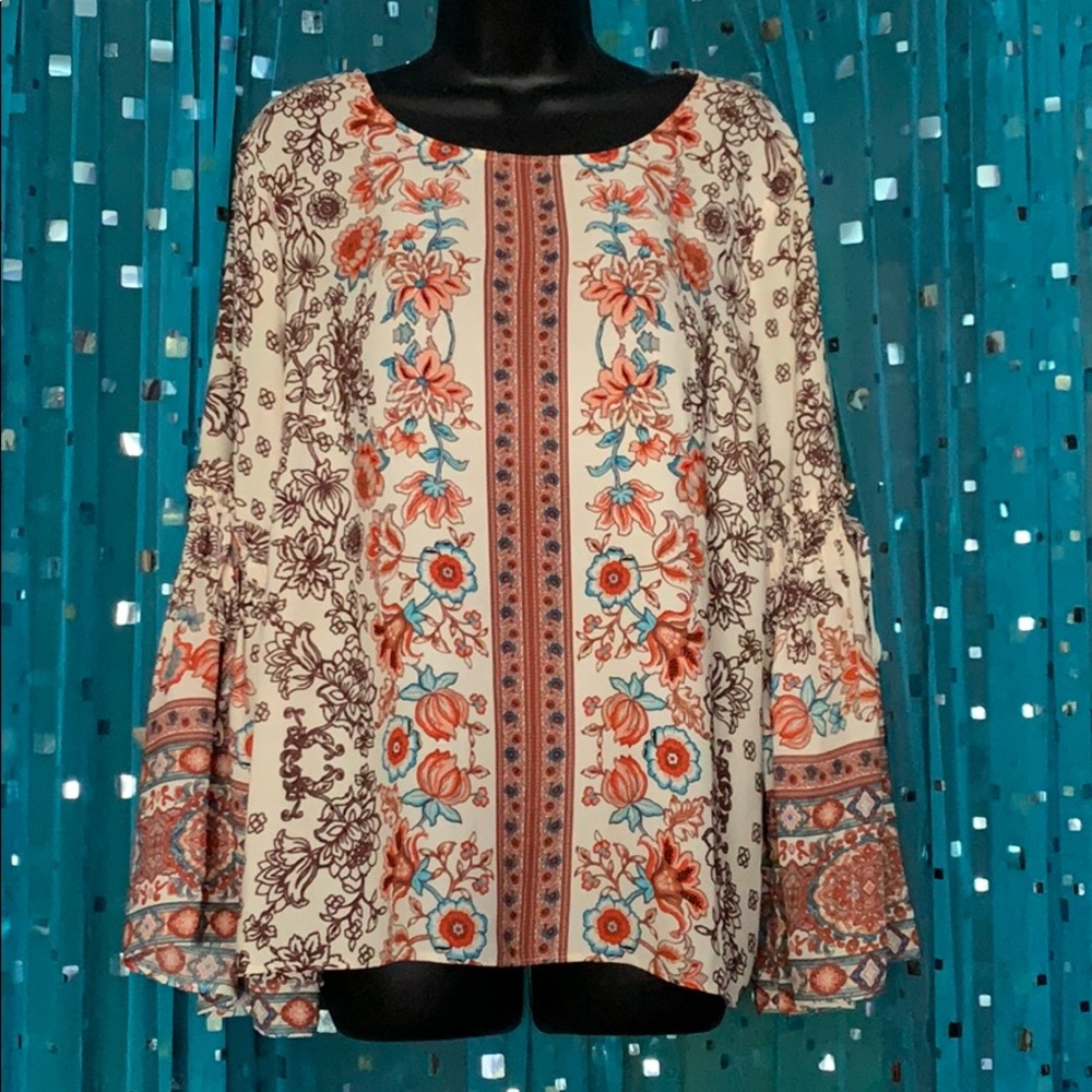 🔵 Rose + Olive blouse
